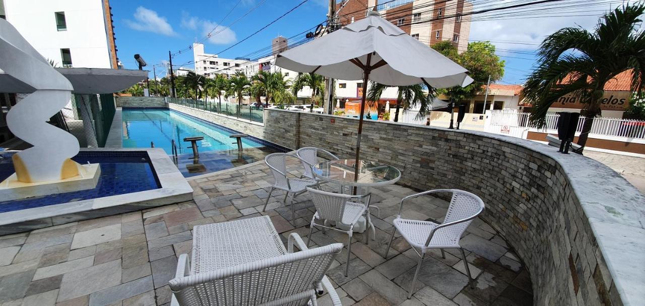 João Pessoa Luxor Tambau Ap 100 Metros Da Praia Com Vista Para O Mar מראה חיצוני תמונה