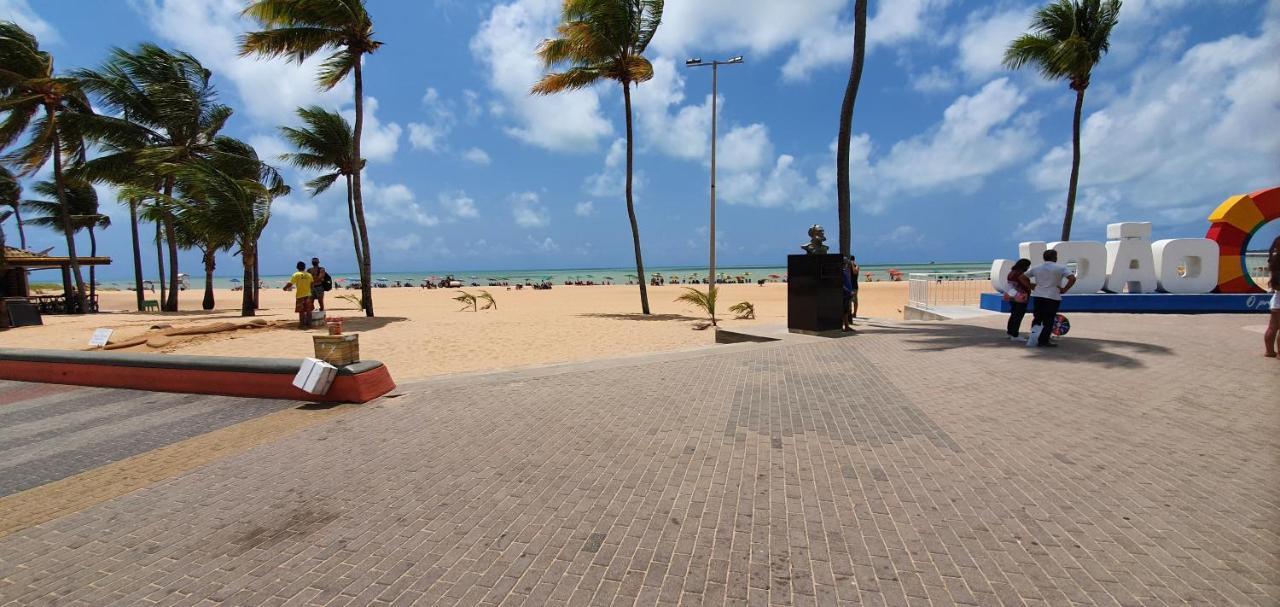 João Pessoa Luxor Tambau Ap 100 Metros Da Praia Com Vista Para O Mar מראה חיצוני תמונה